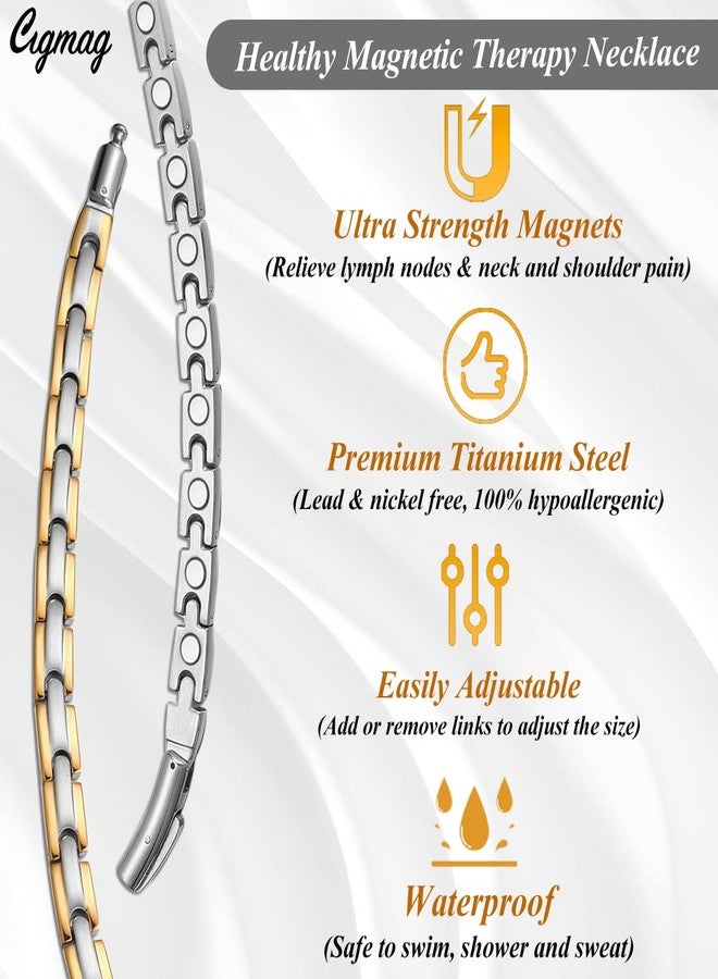Cigmag Titanium Necklace for Men Women - Magnetic Necklace Ultra Strength Magnets - with Adjustable Sizing Tool and Present Box - Image 3